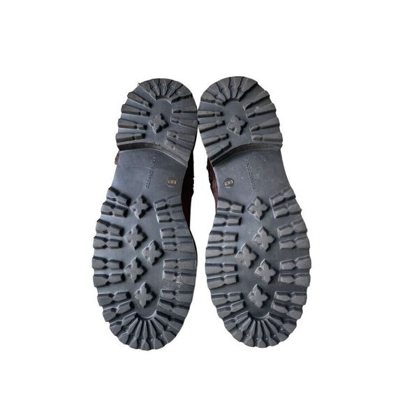 Vince Camuto Womens VCMESSTIA Leather Lug Sole Ankle Boots In Brown - Picture 8 of 9